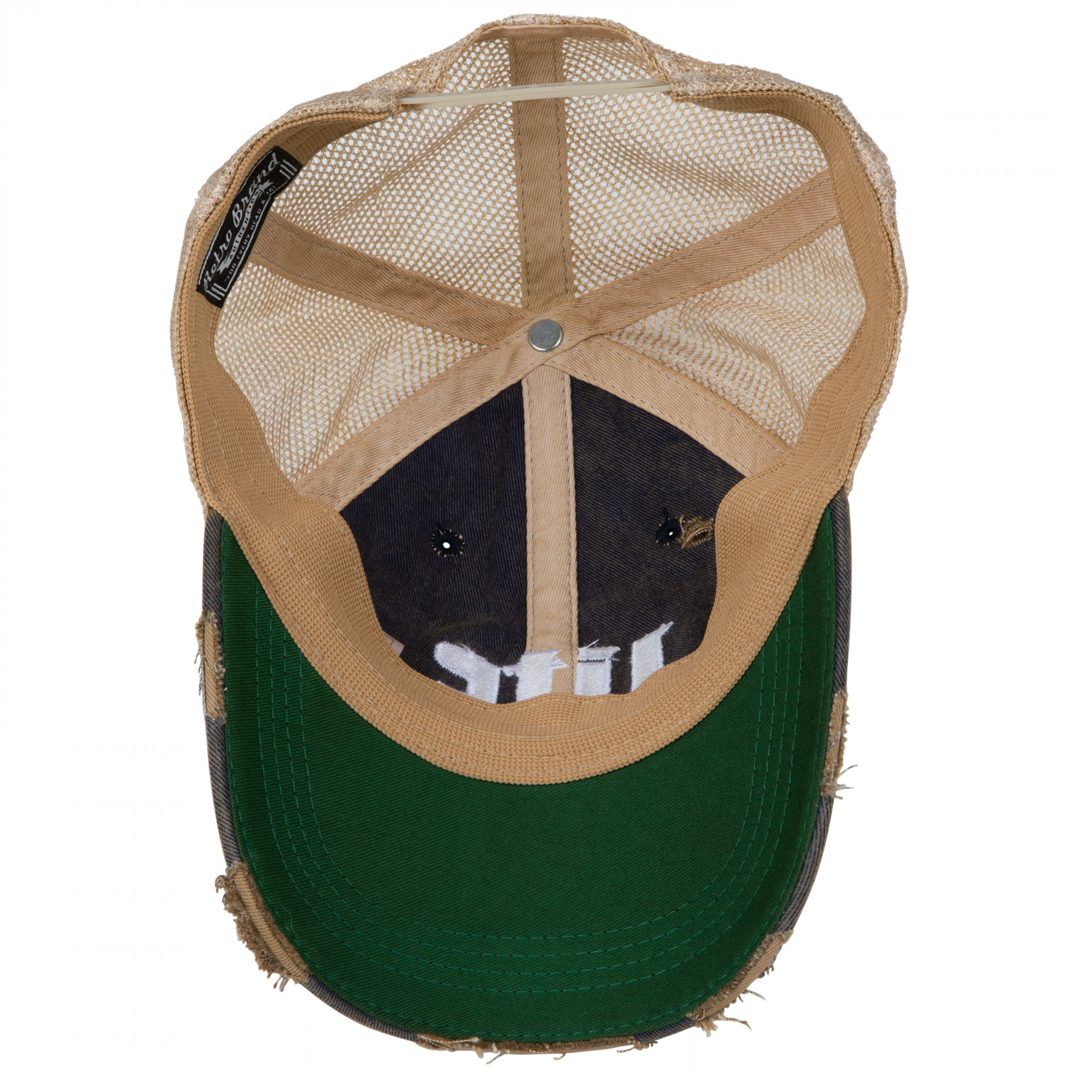 Miller Lite Logo Patch Distressed Adjustable Hat
